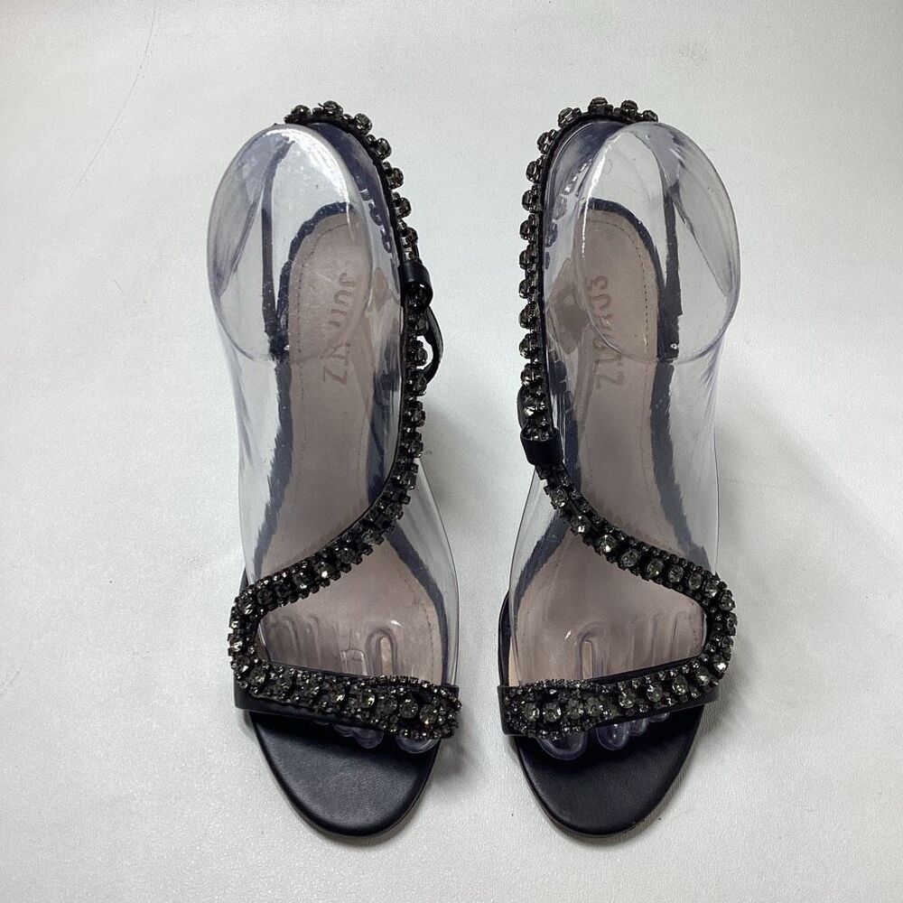 SCHUTZ Black Jeweled Strappy Heels - Picture 2 of 15
